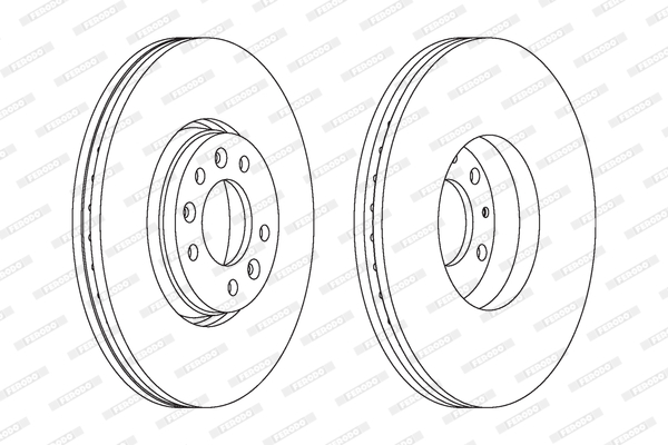 Tarcza hamulcowa FERODO DDF1615C