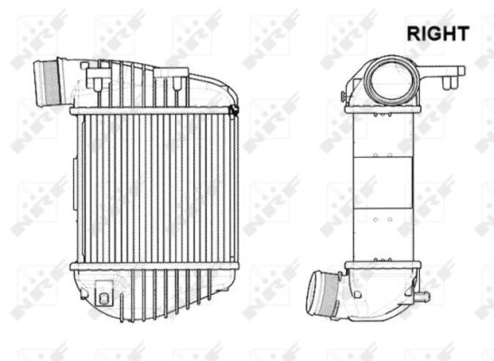 Chłodnica powietrza intercooler NRF 30772