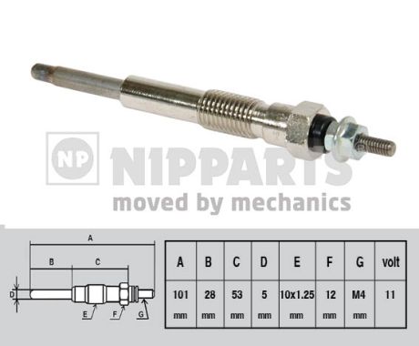 Świeca żarowa NIPPARTS J5712016
