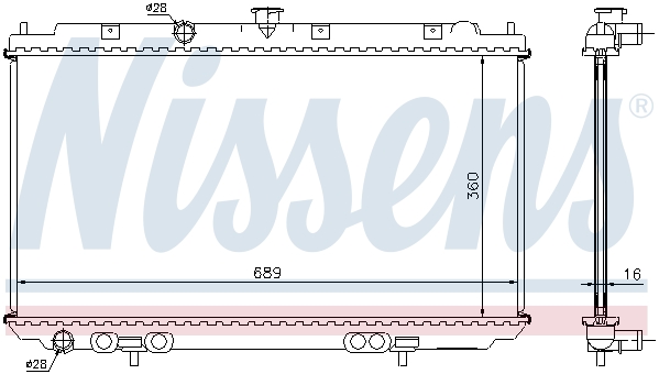 Chłodnica NISSENS 67350A