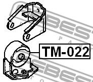 Poduszka silnika FEBEST TM-008
