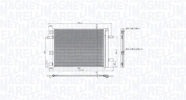 Skraplacz, klimatyzacja MAGNETI MARELLI 350203105300