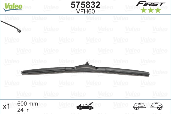 Pióro wycieraczki VALEO 575832