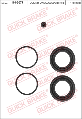 Zestaw naprawczy zacisku hamulcowego QUICK BRAKE 114-0077