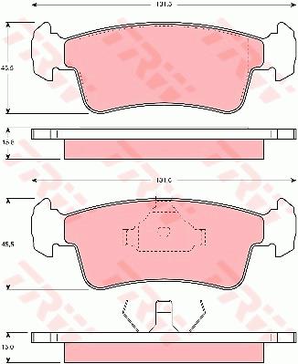 Klocki hamulcowe TRW GDB867