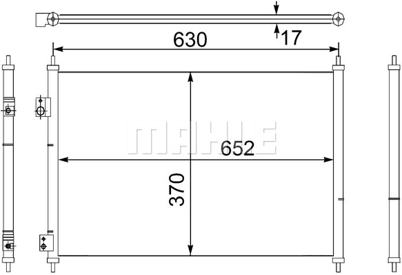 Skraplacz klimatyzacji MAHLE AC 755 000S