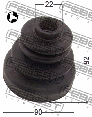 Osłona przegubu FEBEST 0215-R20T