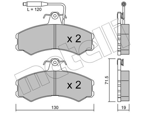 Klocki hamulcowe METELLI 22-0031-0