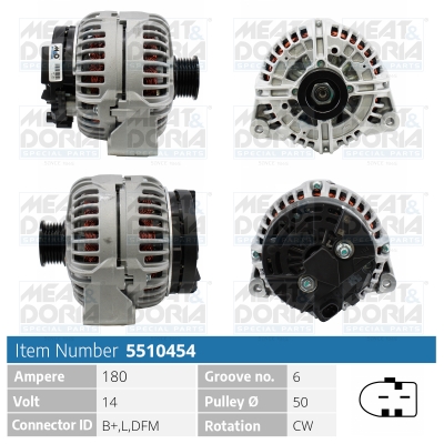 Alternator MEAT & DORIA 5510454