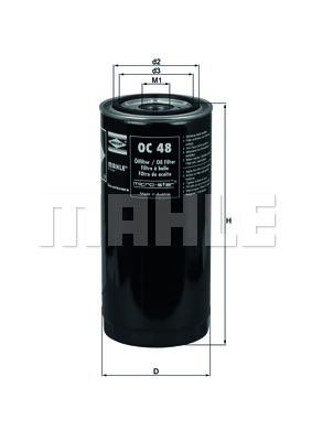 Filtr oleju MAHLE OC 48