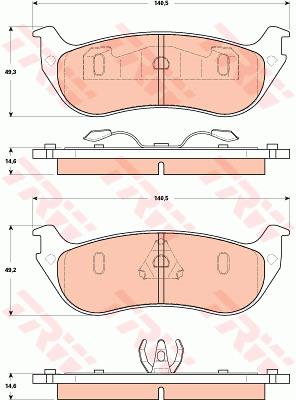Klocki hamulcowe TRW GDB4132