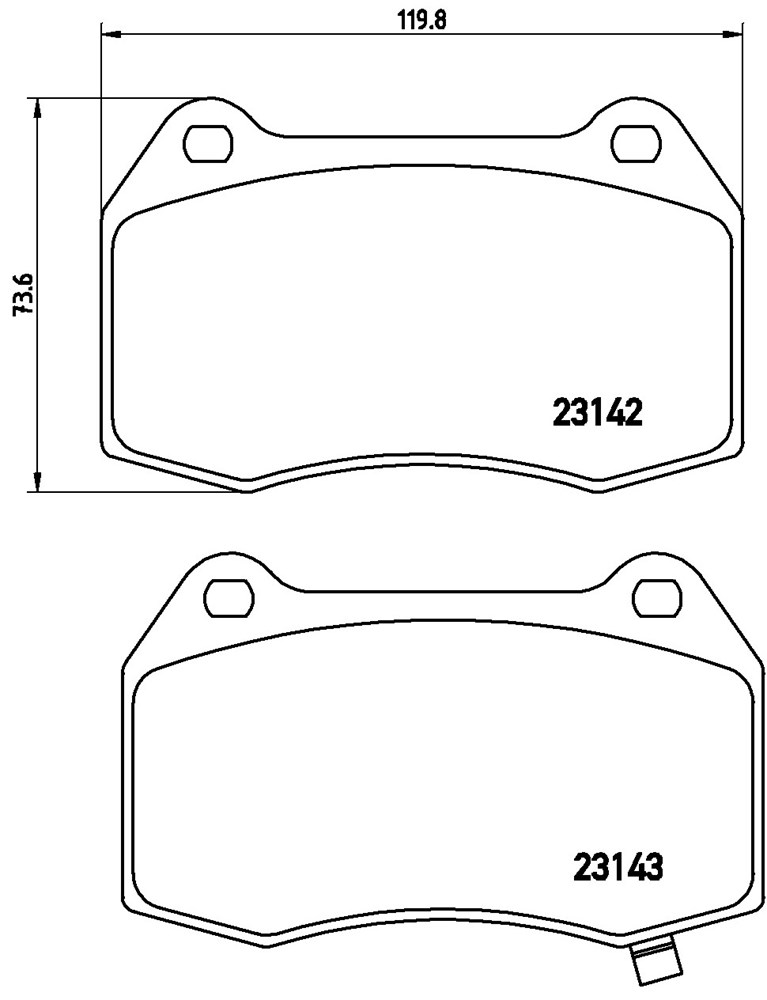 Klocki hamulcowe BREMBO P 56 047