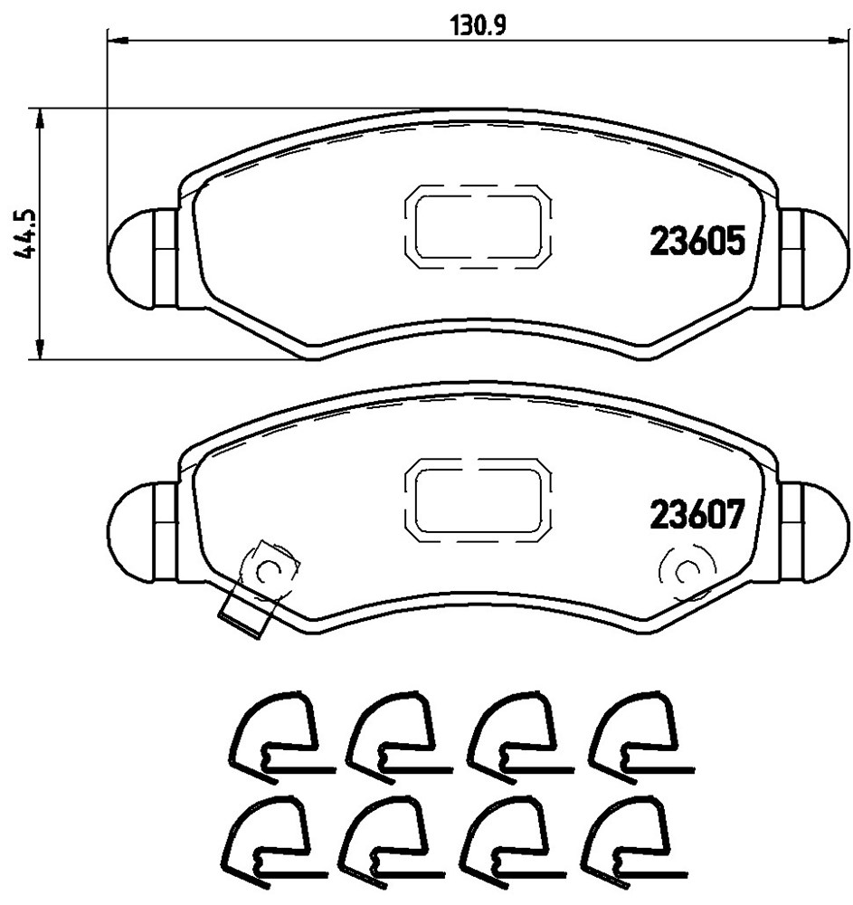 Klocki hamulcowe BREMBO P 79 015