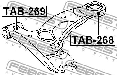 Tuleja wahacza FEBEST TAB-268