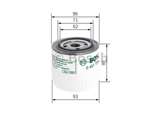 Filtr oleju BOSCH 0 451 103 260