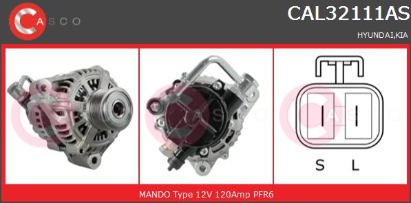 Alternator CASCO CAL32111AS