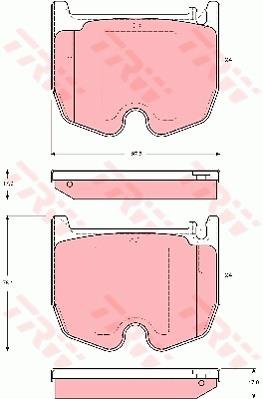 Klocki hamulcowe TRW GDB1541