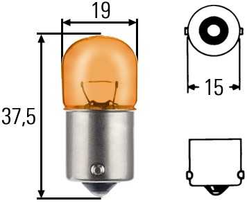 Żarówka kierunkowskazu HELLA 8GA 002 071-051
