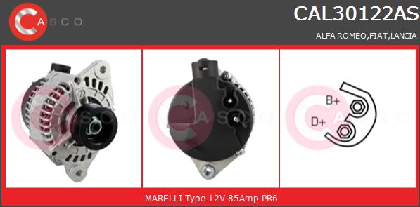 Alternator CASCO CAL30122AS