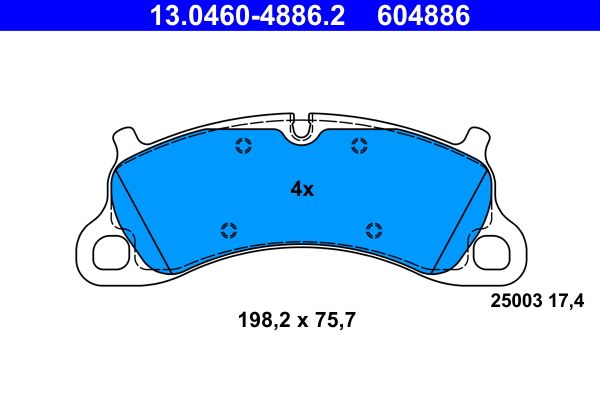 Klocki hamulcowe ATE 13.0460-4886.2