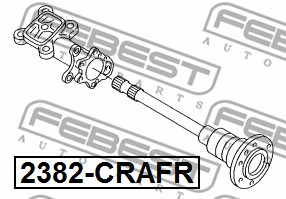 Piasta koła FEBEST 2382-CRAFR