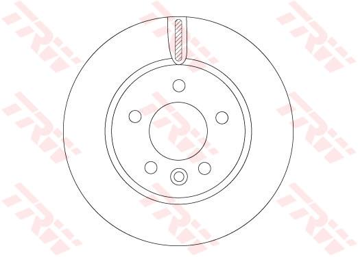 Tarcza hamulcowa TRW DF6589S