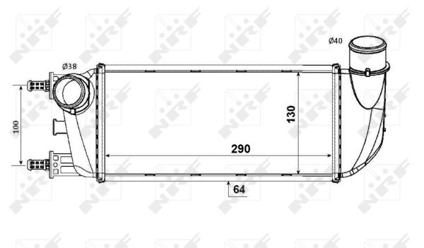 Chłodnica powietrza intercooler NRF 30773