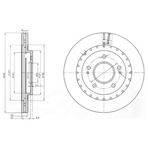 Tarcza hamulcowa DELPHI BG3814