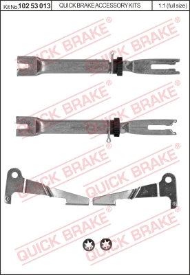 Regulacja szczęk hamulcowych QUICK BRAKE 102 53 013