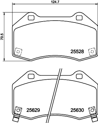 Klocki hamulcowe HELLA 8DB 355 025-891