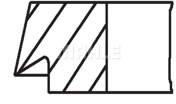 Pierścienie tłokowe MAHLE 028 RS 10113 0N0