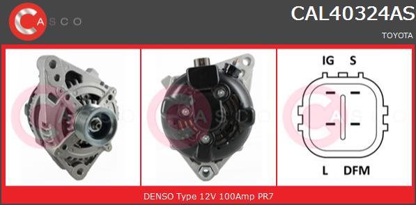 Alternator CASCO CAL40324AS