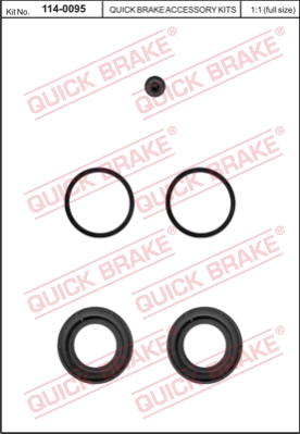 Zestaw naprawczy zacisku hamulcowego QUICK BRAKE 114-0095