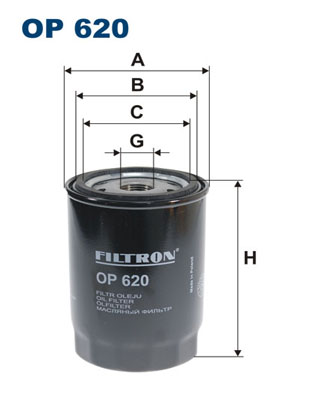 Filtr oleju FILTRON OP620