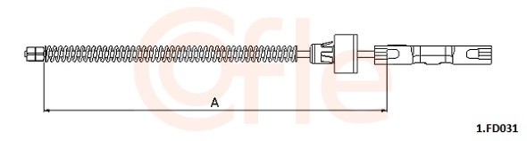 Cięgło, hamulec postojowy COFLE 92.1.FD031