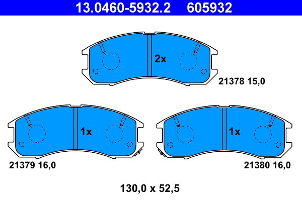 Klocki hamulcowe ATE 13.0460-5932.2