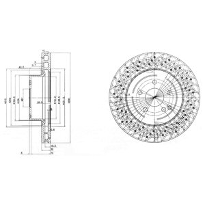 Tarcza hamulcowa DELPHI BG3827