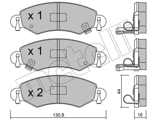 Klocki hamulcowe METELLI 22-0339-0