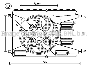 Wentylator AVA QUALITY COOLING FD7556