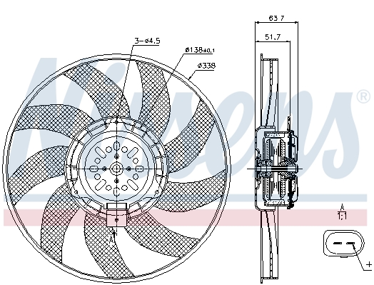 Wentylator NISSENS 85727