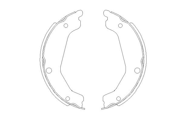 Zestaw szczęk hamulcowych KAVO PARTS KBS-4408