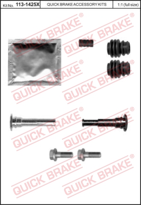 Zestaw tulei prowadzących zacisk hamulca QUICK BRAKE 113-1425X
