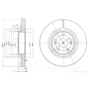 Tarcza hamulcowa DELPHI BG9016