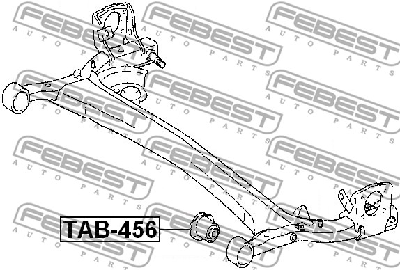 Łożyskowanie  korpusu osi FEBEST TAB-456