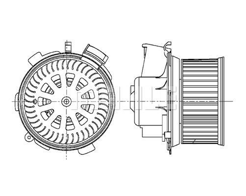 Wentylator wnętrza MAHLE AB 66 000P