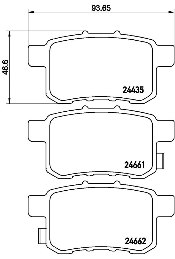Klocki hamulcowe BREMBO P 28 072X