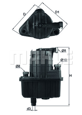 Filtr paliwa KNECHT KL 832D