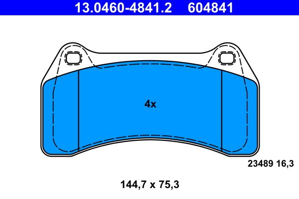 Klocki hamulcowe ATE 13.0460-4841.2