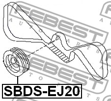 Koło pasowe wału korbowego FEBEST SBDS-EJ20