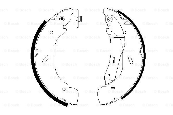 Szczęki hamulcowe BOSCH 0 986 487 612